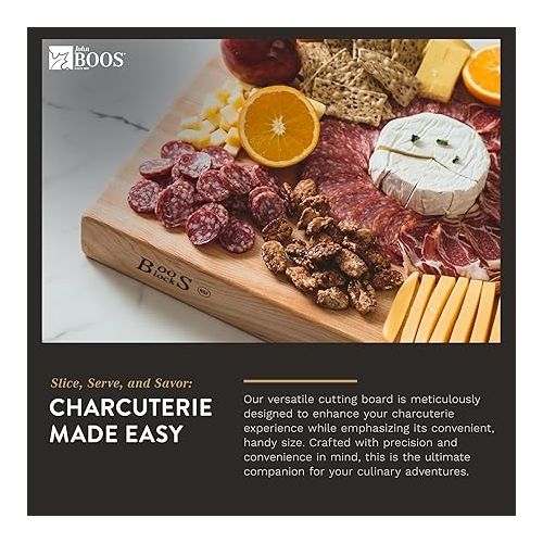  John Boos Maple Wood Cutting Board for Kitchen Prep 24 Inches x 18 Inches, 2.25 Inches Thick Reversible End Grain Rectangular Charcuterie Boos Block