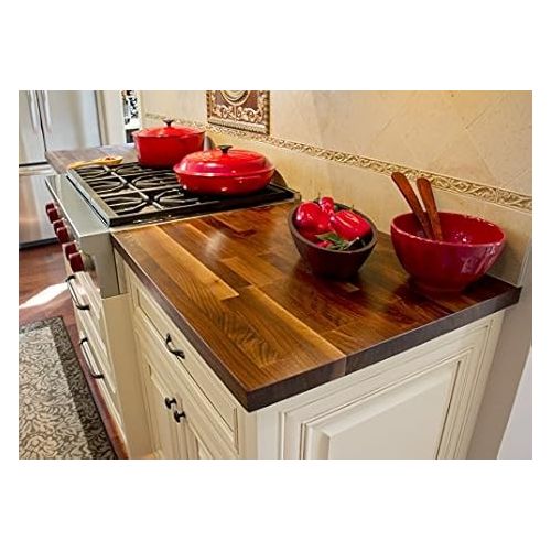  John Boos WALKCT-BL1225-V Blended Walnut Counter Top with Varnique Finish, 1.5