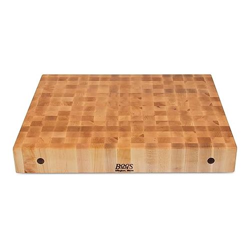  John Boos Block CCB3024 Classic Collection Maple Wood End Grain Chopping Block, 30 Inches x 24 Inches x 4 Inches