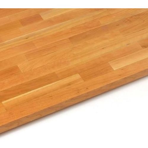  John Boos CHYKCT-BL3025-O Finger Jointed Cherry Wood Rails Kitchen Island Butcher Block Cutting Board Counter Top with Oil Finish, 30