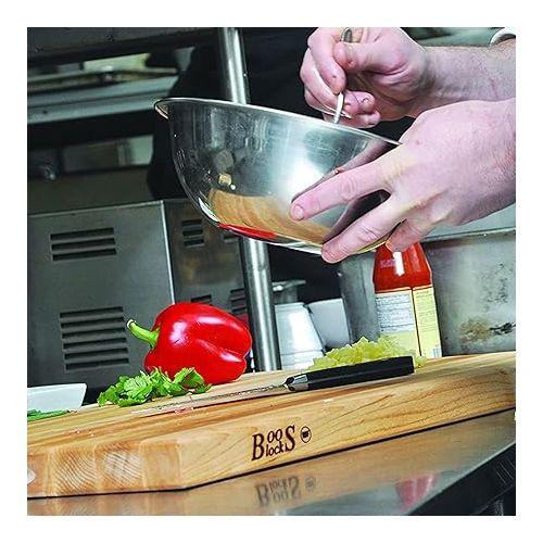  John Boos Maple Wood Reversible Cutting Board for Kitchen Prep, 24 x 18 Inches, 1.75 Inches Thick Edge Grain Rectangular Charcuterie Boos Block