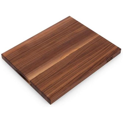  John Boos Large Walnut Wood Cutting Board for Kitchen Prep and Charcuterie, 21” x 17” x 1.5” Thick, Juice Edge Groove, Reversible Boos Block