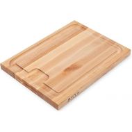 John Boos Au Jus Maple Wood Cutting Board for Kitchen Prep, 20 x 15 Inches, 1.5 Inches Thick Edge Grain Charcuterie Boos Block with Juice Grooves
