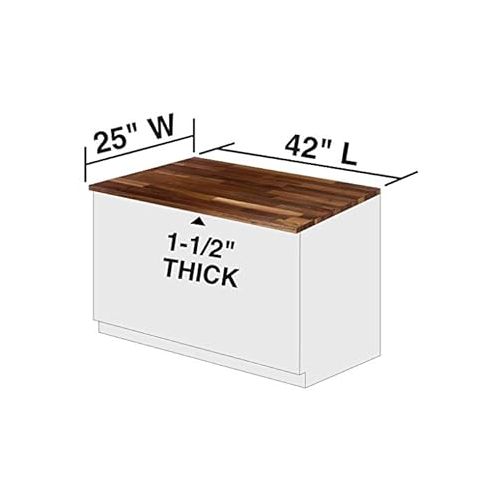  John Boos WALKCT-BL4225-V Blended Walnut Counter Top Finish, 1.5