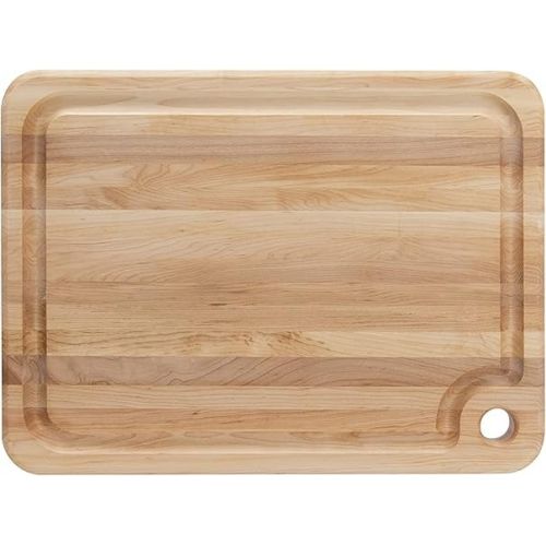  John Boos Large Prestige Maple Wood Cutting Board for Kitchen Prep and Charcuterie, 16” x 10” x 1.25” Thick, Edge Grain Reversible Boos Block