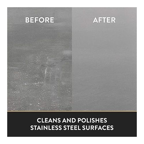  John Boos 8-Ounce Stainless Steel Cleaner and Polish for Home Kitchen Steel Surfaces, Sinks, and Countertops, Lavender Scent