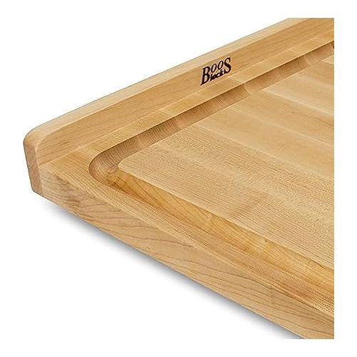  John Boos Maple Wood Cutting Board for Kitchen Prep, 17.75