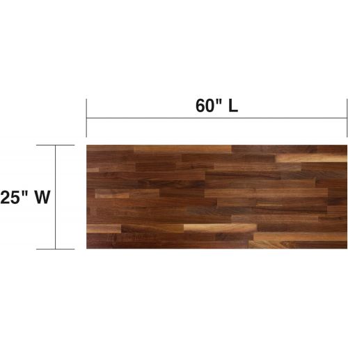  John Boos WALKCT-BL1825-O Blended Walnut Counter Top with Oil Finish, 1.5 Thickness, 18 x 25