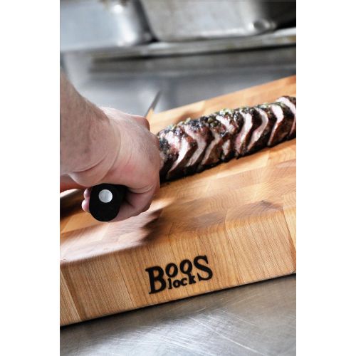  John Boos Maple Wood End Grain Reversible Butcher Block Cutting Board, 20x 15 x 2.25 Inches