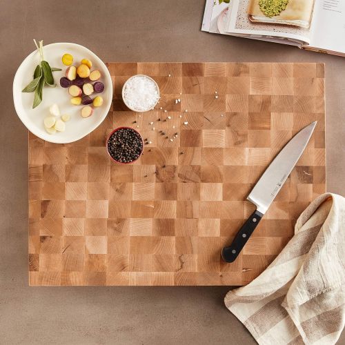  John Boos Maple Wood End Grain Reversible Butcher Block Cutting Board, 20x 15 x 2.25 Inches