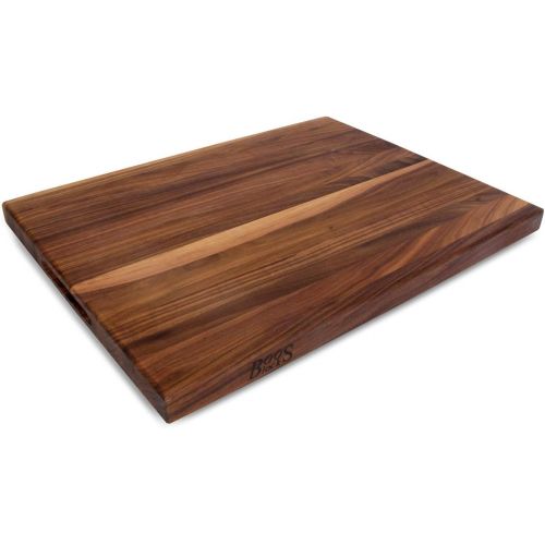  John Boos Block WAL R02 Walnut Wood Edge Grain Reversible Cutting Board, 24 Inches x 18 Inches x 1.5 Inches