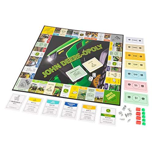  Tomy John Deere-opoly ? A Fun Farm Twist to a Classic Opoly-Style Game ? Family Game for Ages 8+