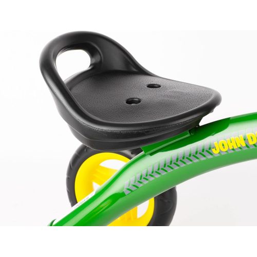  John Deere Heavy Duty Ride On Toys Tricycle with Basket for Kids Aged 2 Years and Up, Green