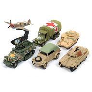 The Greatest Generation Military Release 2 Set A of 6 Limited Edition to 2,500 pieces Worldwide 1/64, 1/87, 1/100, 1/144 Diecast Models by Johnny Lightning JLML002 A