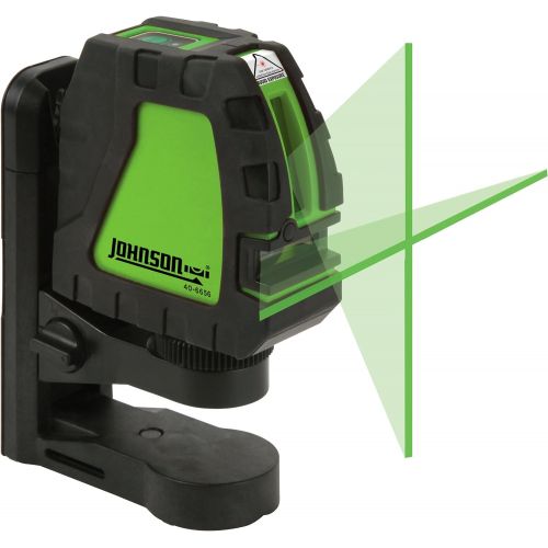  [아마존베스트]Johnson Level & Tool 40-6656 Self-Leveling Cross-Line Laser Green Beam