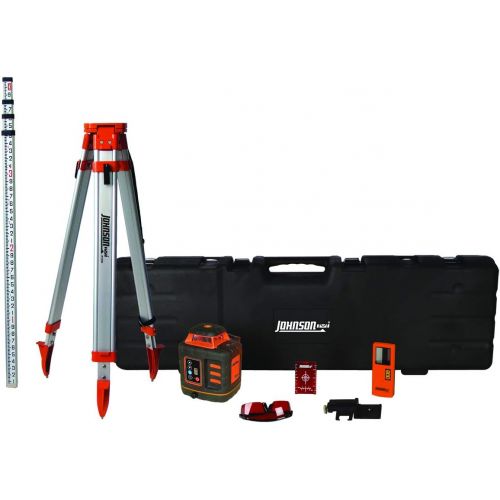  [아마존베스트]Johnson Level & Tool 99-027K Self-Leveling Rotary Laser System, Hard Case Kit