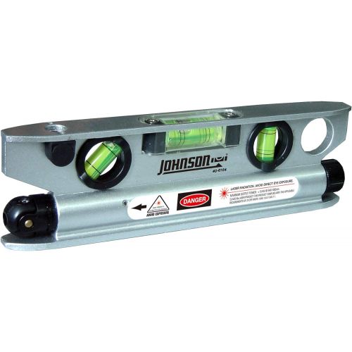  Johnson Level & Tool 40-6164 Magnetic Torpedo Laser Level, Red, 1 Laser Level
