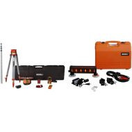 Johnson Level & Tool 99-028K Electronic Dual Slope Rotary Laser System, Hard Case Kit & 40-6791 Machine Mountable 360-Degree Laser Detector with Clamp and Magnet