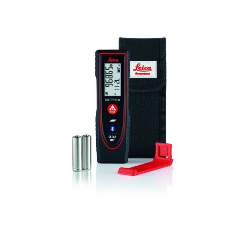  Leica DISTO D110 (E7100i) 60m200ft Laser Distance Measure with Bluetooth - BlackRed