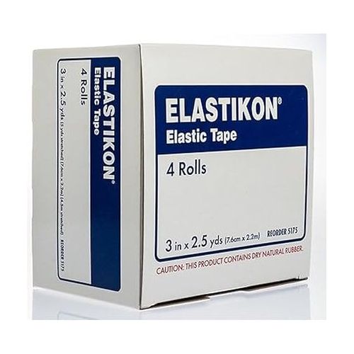  Johnson & Johnson First Aid Elastikon Elastic Tape, 3 Inches X 2.5 Yards (3 Rolls)