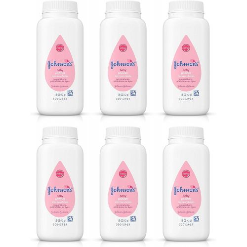  Johnson & Johnson Johnsons Baby Powder Original Travel Size 1.5oz (Pack of 6)