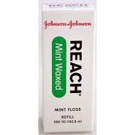 Johnson & Johnson J&J Floss Refill 200 Yd. - Mint - Waxed - (6 Pack)