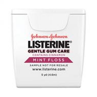 Johnson & Johnson Consumer J&J Listerine Gentle Gum Care Floss, 5 yds, Fluoride-Free, 144/cs (120 cs/PLT) 44022