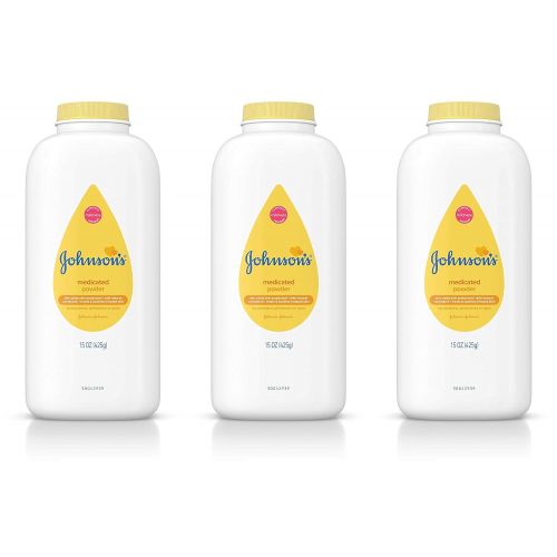  [아마존베스트]Johnson JOHNSONS Medicated Baby Powder 15 oz ( Pack of 3)