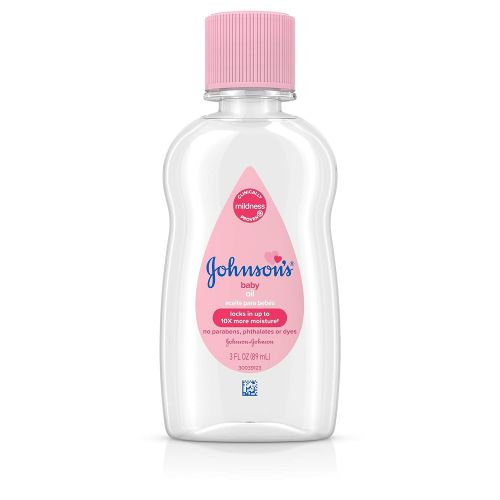  Johnsons Baby Oil, Pure Mineral Oil to Prevent Moisture Loss, Original 3 fl. oz