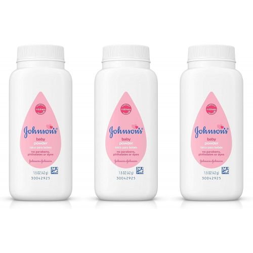 Johnson & Johnson Johnsons Baby Powder Original Travel Size 1.5oz (Pack Of 3)