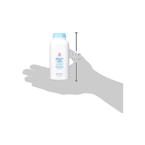  [아마존베스트]Johnsons Baby Powder with Naturally Derived Cornstarch Aloe & Vitamin E, Hypoallergenic, 4 oz