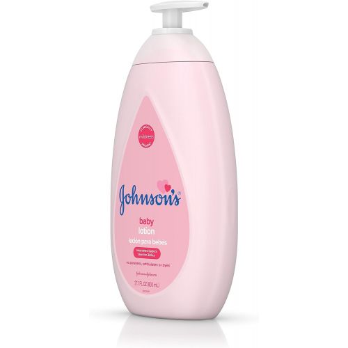  [아마존베스트]Johnsons Moisturizing Pink Baby Lotion with Coconut Oil, Hypoallergenic, 27.1 fl. oz