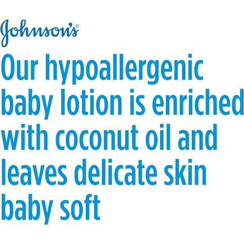  [아마존베스트]Johnsons Moisturizing Pink Baby Lotion with Coconut Oil, Hypoallergenic, 27.1 fl. oz