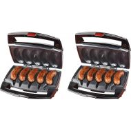 Johnsonville BTG0498 Sizzling Sausage Grill, OSFA, Black/Stainless (2 Pack)