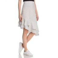 Joie Yenene Striped Flounce-Hem Skirt