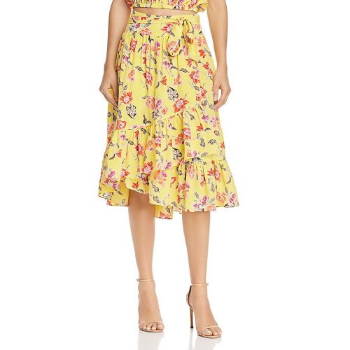  Joie Denisha Floral Silk Skirt