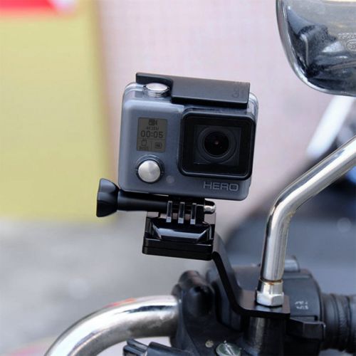  Joint Victory Aluminum Alloy Motorcycle Fixed Holder Mount Tripod Adapter with Screw for GoPro Hero