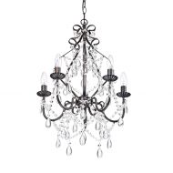 Jojospring Bethany 5-Light Iron and Crystal Candle Chandelier