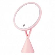 Jokeagliey Makeup Mirror, Led Mirror with Light, Smart Makeup Mirror, Vanity Mirror, Desktop Mirror, Valentines Day Girl Birthday Gift, White Powder,Pink