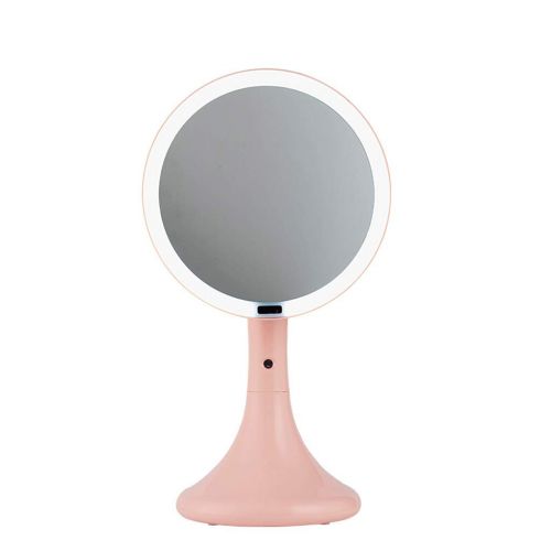  Jokeagliey Makeup Mirror Desktop, Led Light with Light Net Red Girl Heart Fill Light Princess Mirror Vanity Mirror Mirror Pink,Pink