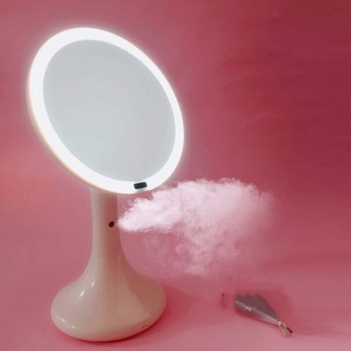  Jokeagliey Makeup Mirror Desktop, Led Light with Light Net Red Girl Heart Fill Light Princess Mirror Vanity Mirror Mirror Pink,Pink