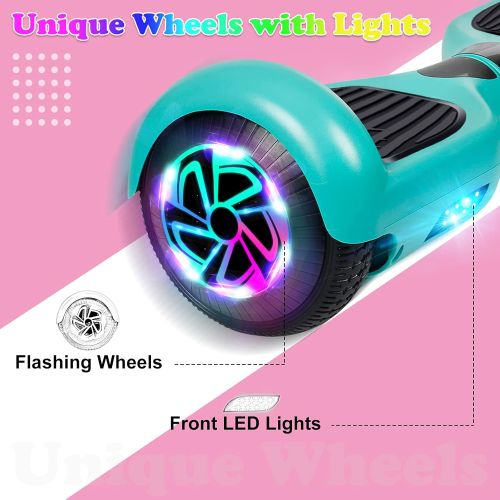  JOLEGE Hoverboard, 6.5 Two-Wheel Self Balancing Hoverboards - LED Light Wheel Scooter for Kids