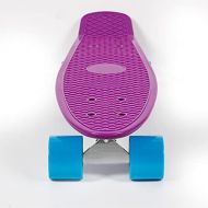 jolege Mini Cruiser, Complete Skateboard, 22 Inch Plastic Skateboard with Colorful Light Wheels for Kids Beginners