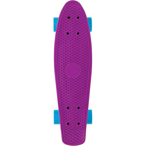  jolege Mini Cruiser, Complete Skateboard, 22 Inch Plastic Skateboard with Colorful Light Wheels for Kids Beginners