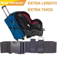 Jolik Car Seat Travel Belt/Car Seat Travel Strap to Convert Your Car Seat On Luggage - Extra Length and Buckle