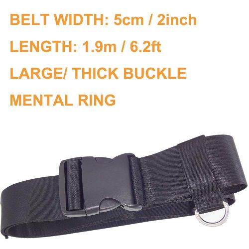  Jolik Car Seat Travel Belt/Car Seat Travel Strap to Convert Your Car Seat On Luggage - Extra Length and Buckle