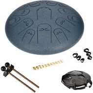 [아마존베스트]Jolipro 9 Note Hand Drum Steel Hand Shower with Carry Bag (Black)