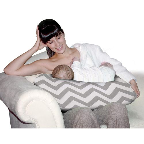 졸리점퍼 Jolly Jumper Baby Sitter Cushion, Chevron Grey, One Size