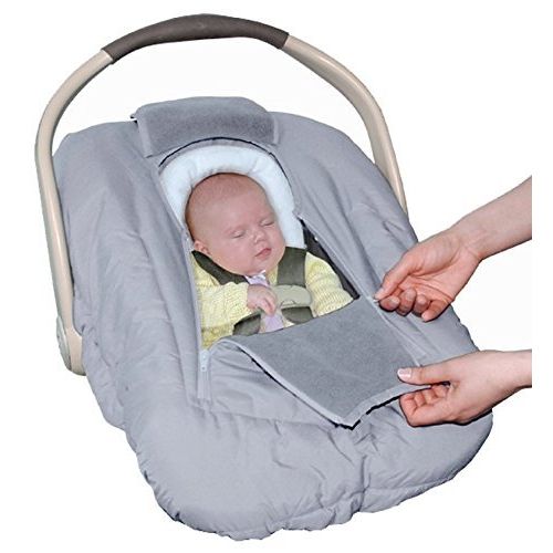 졸리점퍼 Jolly Jumper Sneak a Peek Sneak-a-Peek Infant Carseat Cover Deluxe Gray