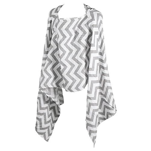 졸리점퍼 Jolly Jumper Muslin Pashmama, Chevron Grey, One Size